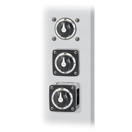 Blue Sea 6008200 mSeries Selector 3 Position Battery Switch  Black 6008200