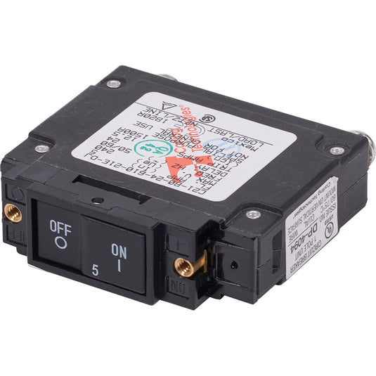 Blue Sea 7454 UL489 Circuit Breaker  5A Flat Rocker 7454
