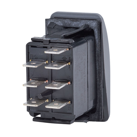 Blue Sea Contura Switch DPDT Black  ONON 8300
