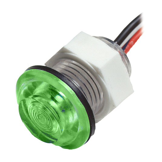 Innovative Lighting LED Bulkhead Livewell Light Flush Mount  Green 01135007