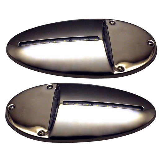 Innovative Lighting LED Docking Light Mirrored Stainless Steel  Pair 58502207
