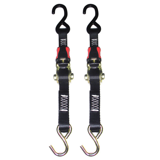 Rod Saver Rubber Ratchet TieDown  1 x 3  Pair RTD3