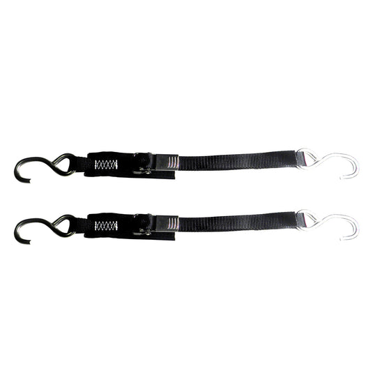 Rod Saver Stainless Steel Quick Release Transom TieDown  1 x 2  Pair SS1QRTD2