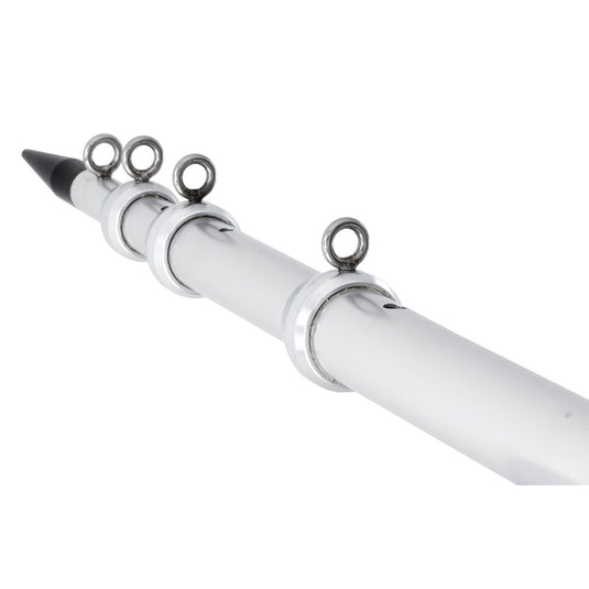Tigress XD Telescoping Aluminum Outrigger Poles  18  112 OD  Silver 88925
