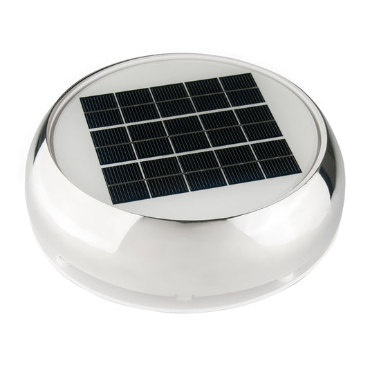 Marinco 4 DayNight Solar Vent  Stainless Steel N20804S