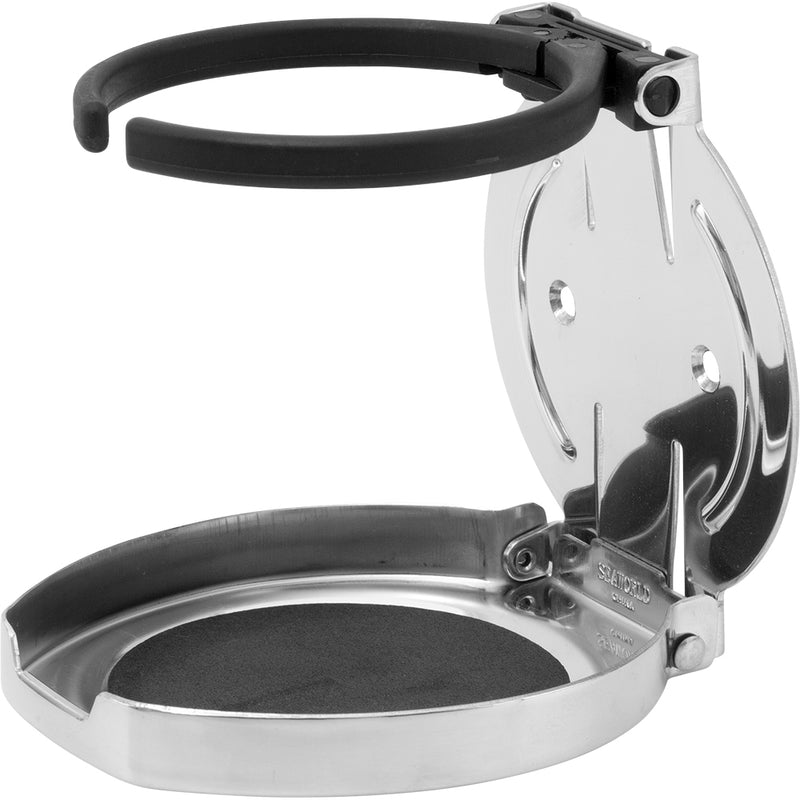 Load image into Gallery viewer, SeaDog Adjustable Folding Drink Holder  304 Stainless Steel 5882501
