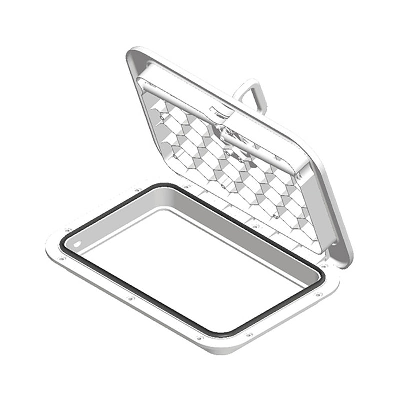 Load image into Gallery viewer, SeaDog Triple Lock Rectangular Marine Hatch  10 x 14  White 3365203
