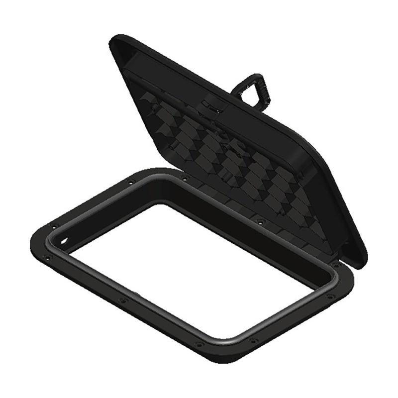 Load image into Gallery viewer, SeaDog Triple Lock Rectangular Marine Hatch  10 x 14  Black 3365253
