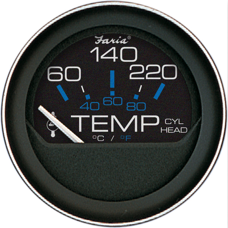 Load image into Gallery viewer, Faria Coral 2 Cylinder Head Temperature Gauge 60120 F wSender 13009
