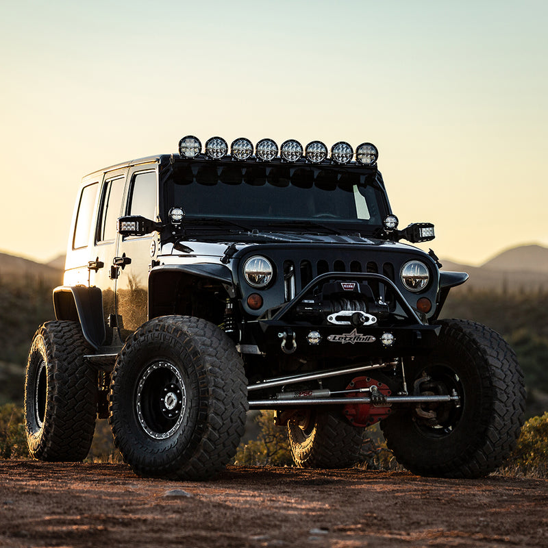 Load image into Gallery viewer, RIGID Industries 360Series 6 LED OffRoad Fog Light Drive Beam wBlue Backlight  Black Housing 36207
