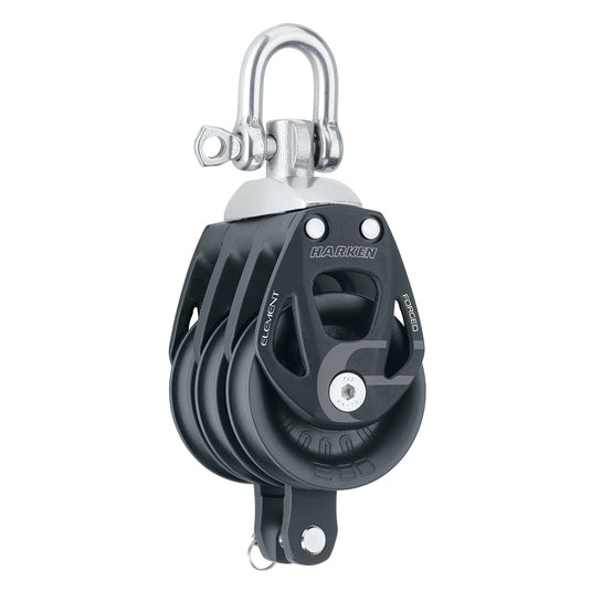 Harken 60mm Triple Aluminum Element Block wSwivel  Becket 6273