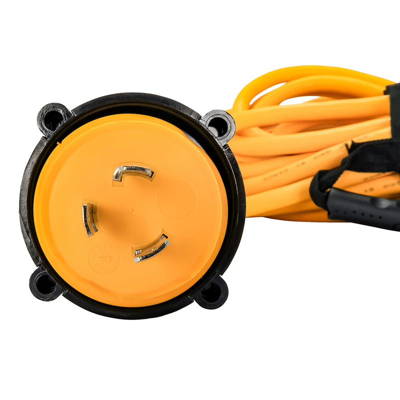 Load image into Gallery viewer, Camco 30 Amp Power Grip Marine Extension Cord  50 MLockingFLocking Adapter 55613
