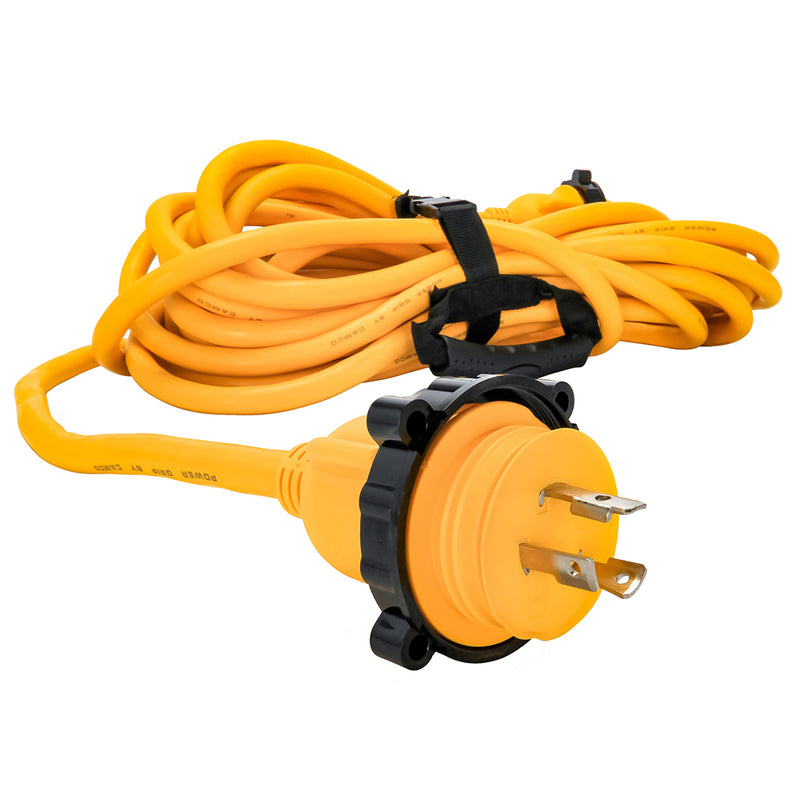 Load image into Gallery viewer, Camco 30 Amp Power Grip Marine Extension Cord  50 MLockingFLocking Adapter 55613

