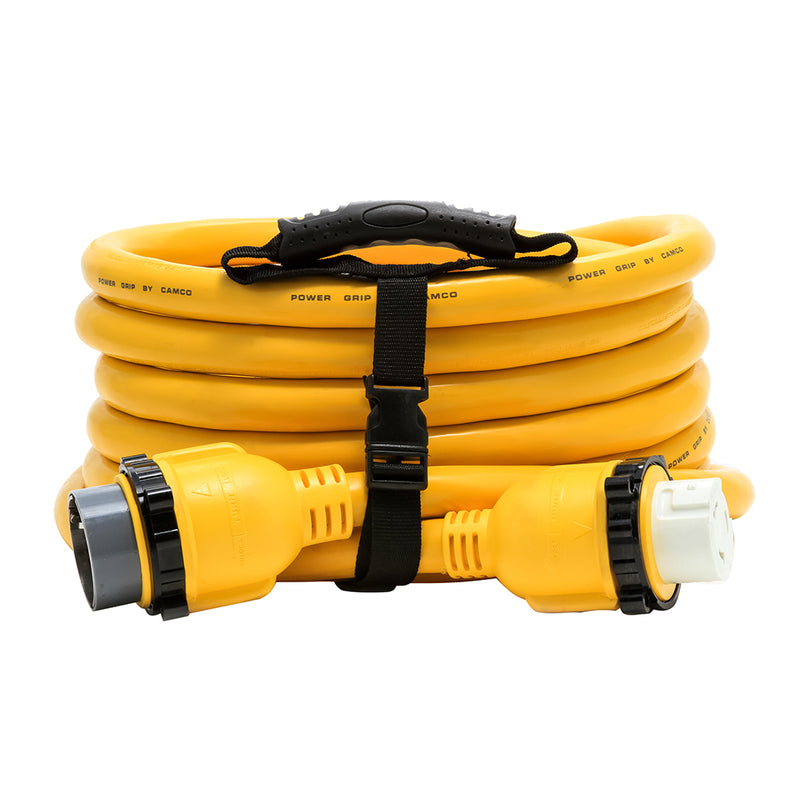 Load image into Gallery viewer, Camco 50 Amp Power Grip Marine Extension Cord  25 MLockingFLocking Adapter 55621
