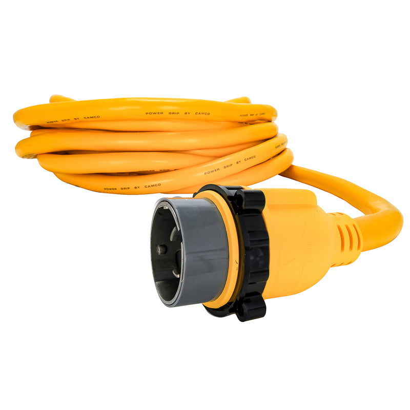 Load image into Gallery viewer, Camco 50 Amp Power Grip Marine Extension Cord  50 MLockingFLocking Adapter 55623
