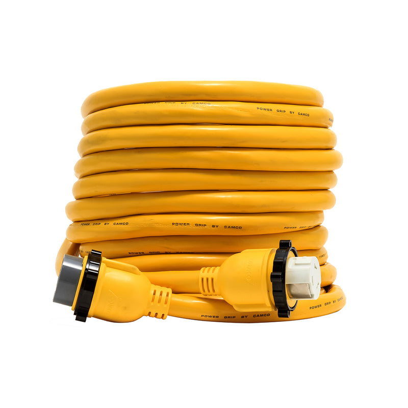Load image into Gallery viewer, Camco 50 Amp Power Grip Marine Extension Cord  50 MLockingFLocking Adapter 55623
