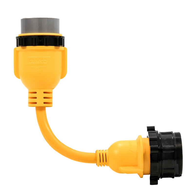 Load image into Gallery viewer, Camco 50AM30AF Power Grip Marine 12 Locking Adapter  MLockFLocking Adapter 55625
