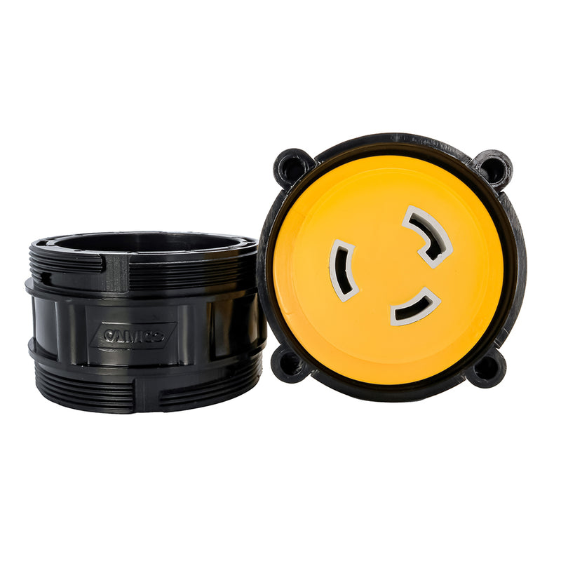 Load image into Gallery viewer, Camco 50AM30AF Power Grip Marine 12 Locking Adapter  MLockFLocking Adapter 55625
