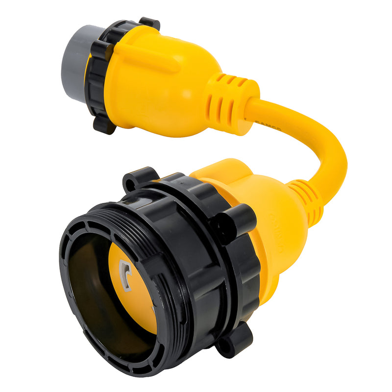Load image into Gallery viewer, Camco 50AM30AF Power Grip Marine 12 Locking Adapter  MLockFLocking Adapter 55625
