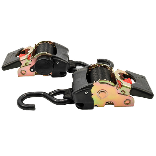 Camco Retractable Tie Down Straps  2 Width 55 Bolt On 50030