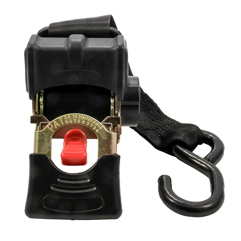Load image into Gallery viewer, Camco Retractable Tie Down Straps  2 Width 55 Bolt On 50030
