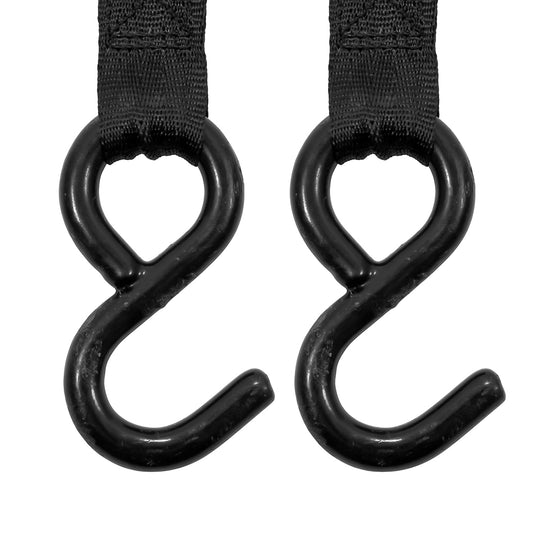 Camco Retractable Tie Down Straps  2 Width 55 Bolt On 50030
