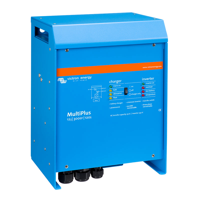 Load image into Gallery viewer, Victron MultiPlus InverterCharger 12VDC  3000VA  120VAC w 120AMP Battery Charger  50AMP Transfer Switch UL 1741  UL 458
