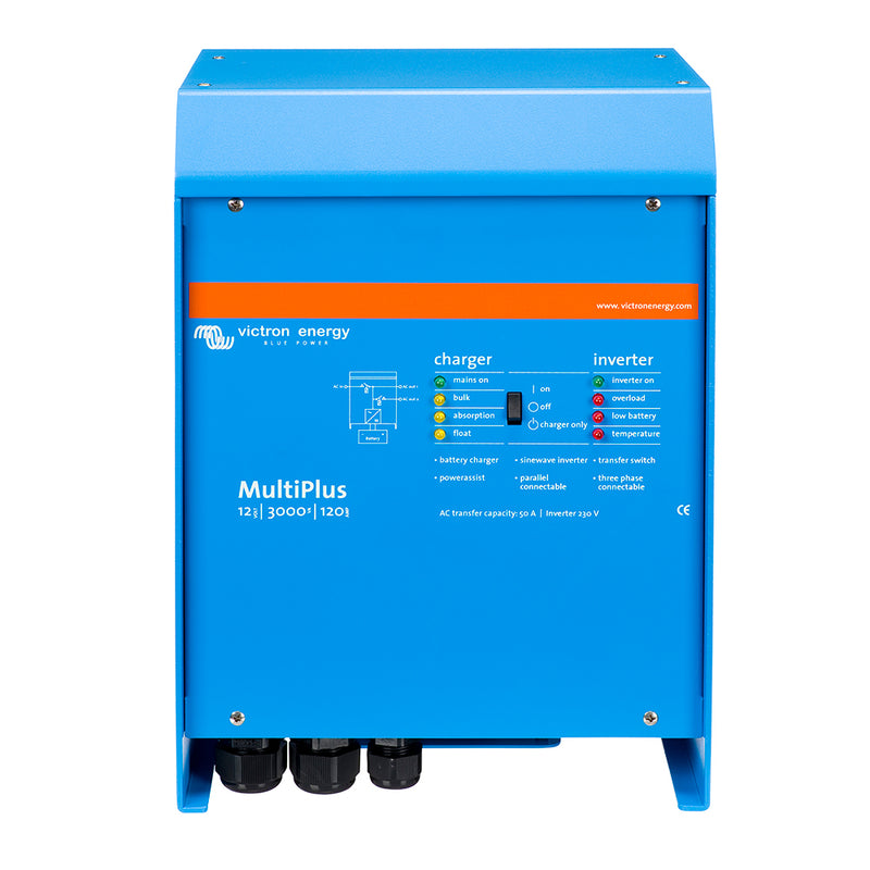 Load image into Gallery viewer, Victron MultiPlus InverterCharger 12VDC  3000VA  120VAC w 120AMP Battery Charger  50AMP Transfer Switch UL 1741  UL 458
