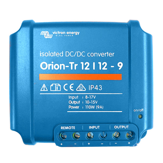 Victron OrionTR DCDC Converter  12 VDC to 12 VDC  9AMP Isolated ORI121210110R