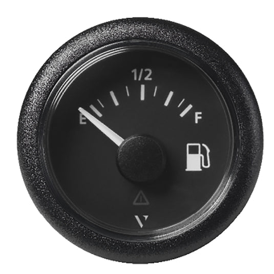 Veratron 52MM 2116 ViewLine Fuel Level Gauge EmptyFull  240335 OHM  Black Dial  Round Bezel A2C59514094