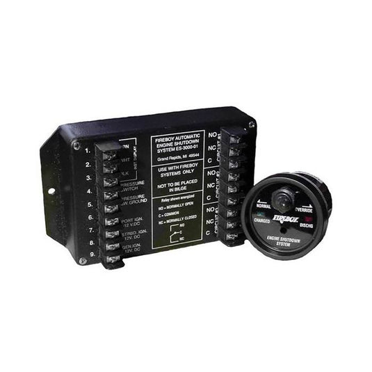 FireboyXintex 8 Circuit Engine Shutdown wTime Delay  Round Display ES801501