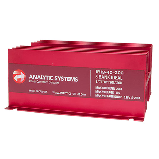 Analytic Systems 200A 40V 3Bank Ideal Battery Isolator IBI340200