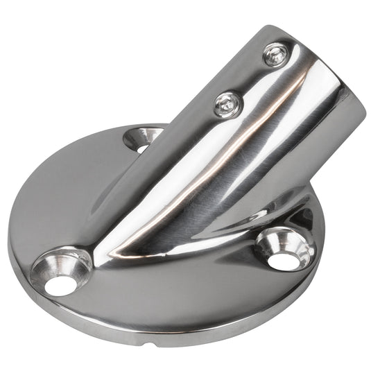 SeaDog Rail Base Fitting 234 Round Base 30 316 Stainless Steel  1 OD 2803011