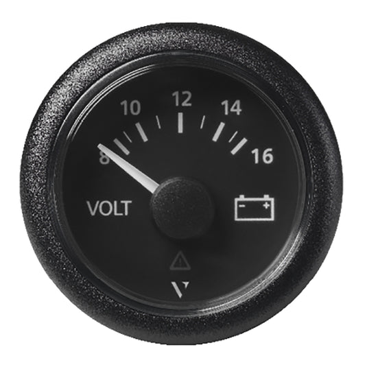 Veratron 52 MM 2116 ViewLine Voltmeter  8 to16V  Black Dial  Bezel A2C59512545