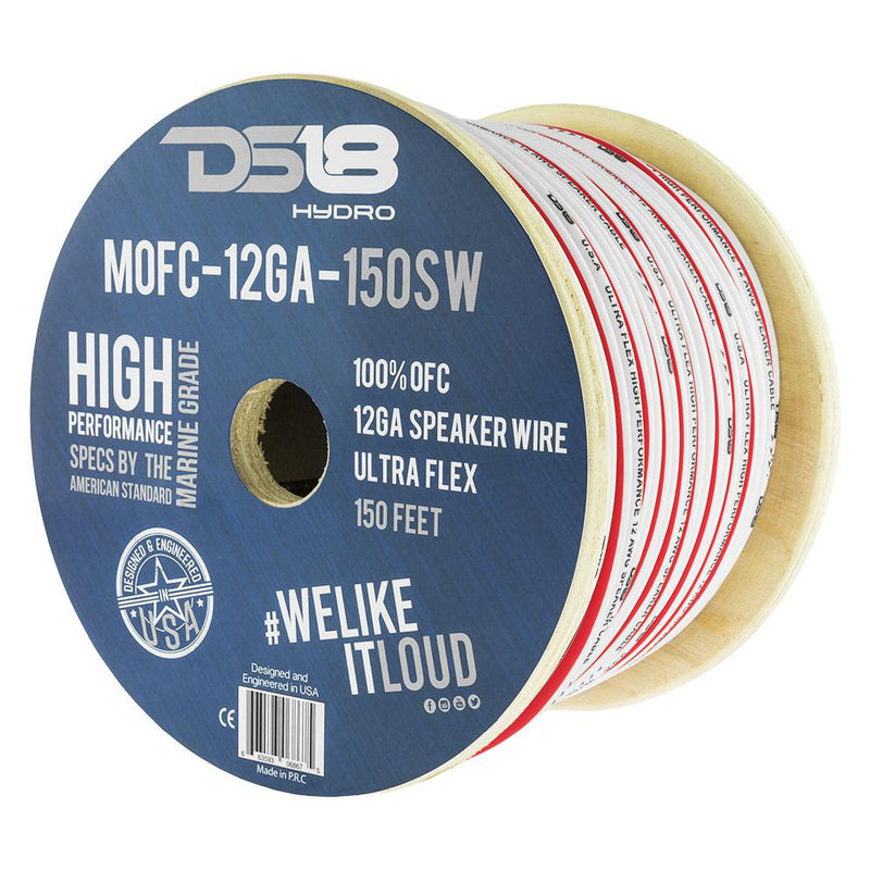 Load image into Gallery viewer, DS18 HYDRO Marine Grade OFC Speaker Wire 12 GA  150 Roll MOFC12GA150SW
