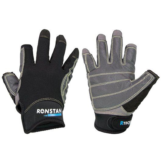 Ronstan Sticky Race Gloves  3Finger  Black  M CL740M