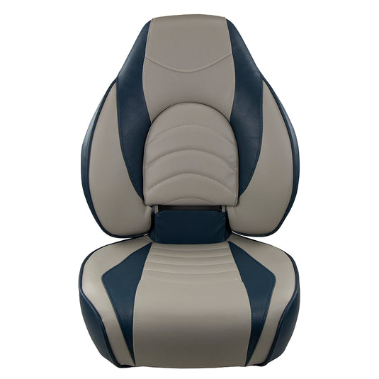 Springfield Fish Pro High Back Folding Seat  BlueGrey 10416311