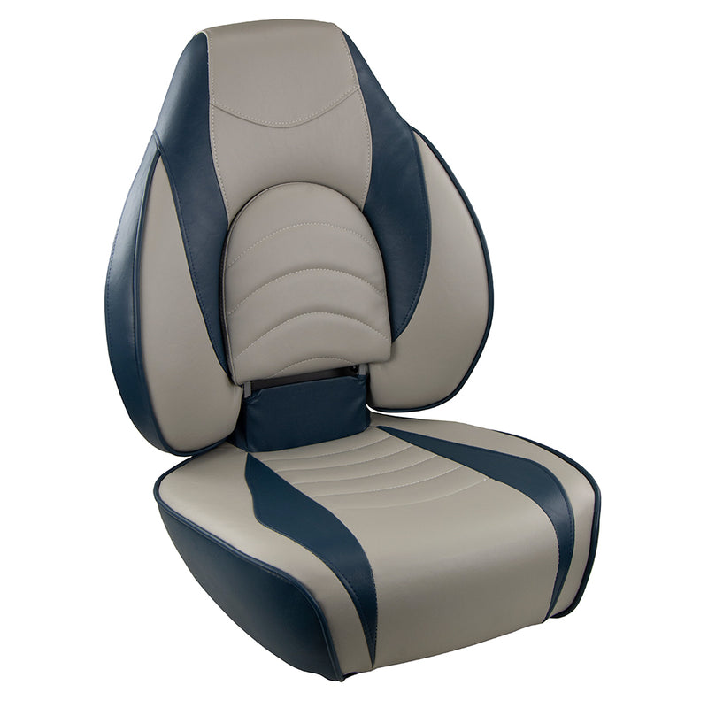 Load image into Gallery viewer, Springfield Fish Pro High Back Folding Seat  BlueGrey 10416311
