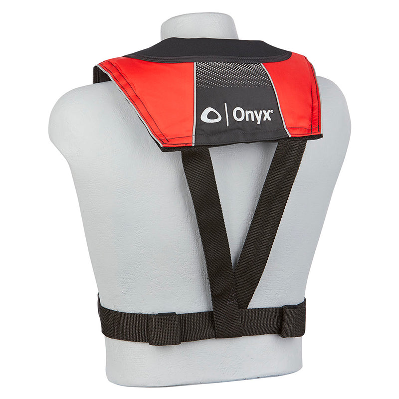 Load image into Gallery viewer, Onyx AM24 Series All Clear AutomaticManual Inflatable Life Jacket  BlackRed  Adult 13220010000420
