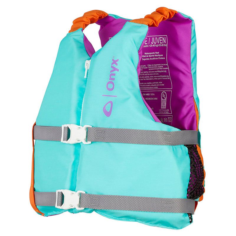 Load image into Gallery viewer, Onyx Youth Universal Paddle Vest  Aqua 12190050500221
