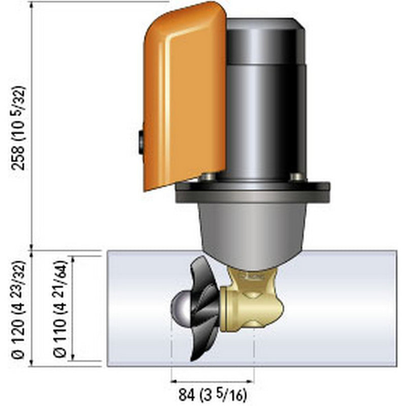 Load image into Gallery viewer, Quick Bow Thruster BTQ 11025 25KGF  12V  D110  13kW FGBT11025120T00
