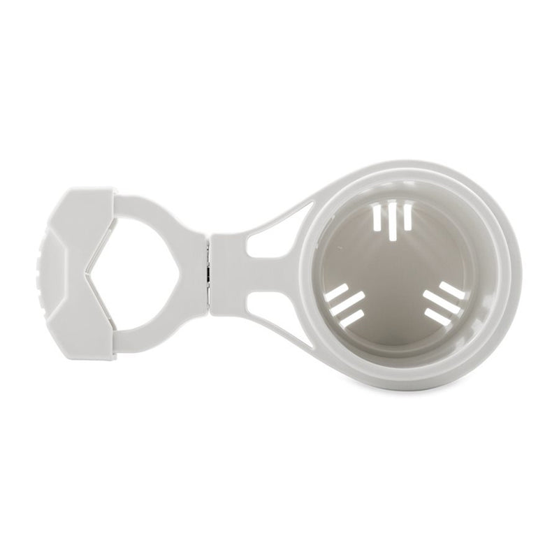 Load image into Gallery viewer, Camco ClampOn Rail Mounted Cup Holder  Large for Up to 2 Rail  White 53083
