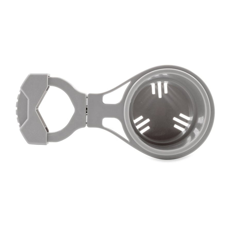 Load image into Gallery viewer, Camco ClampOn Rail Mounted Cup Holder  Large for Up to 2 Rail  Grey 53092
