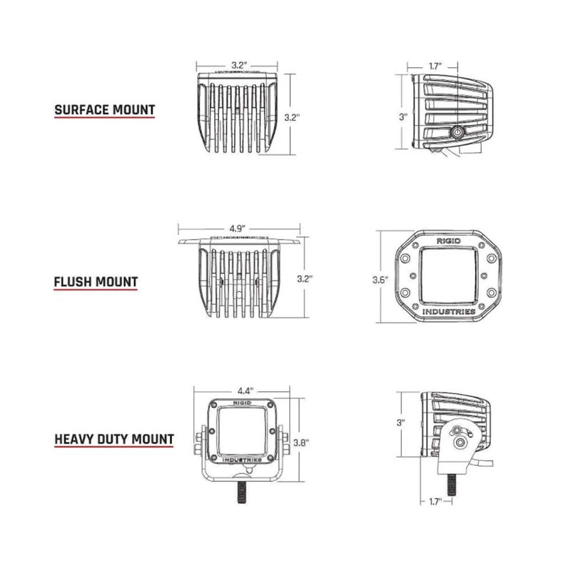 Load image into Gallery viewer, RIGID Industries DSeries Pro Dually Spot Surface Mount Pair  Midnight Edition 202213BLK
