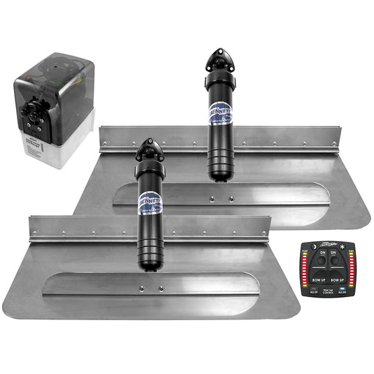Bennett Marine 24x12 Hydraulic Trim Tab System wOne Box Indication 2412OBI