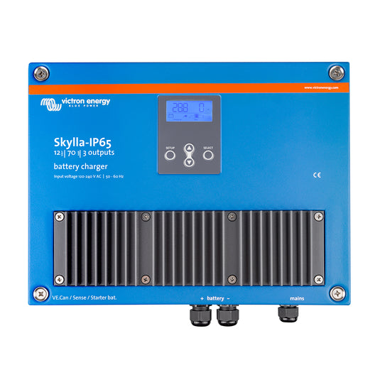 Victron SkyllaIP65 1270 3Bank 120240VAC Battery Charger SKY012070100