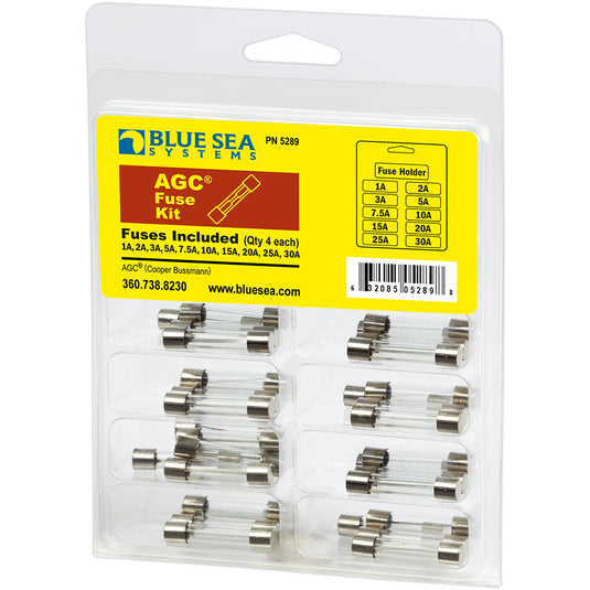 Blue Sea 5289 AGC Fuse Kit  41Piece 5289