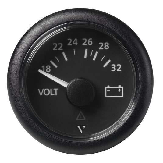 Veratron 52mm 2116 Viewline Voltmeter 1832V  Black Dial  Bezel A2C59512458