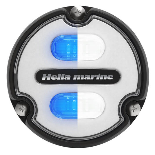 Hella Marine Apelo A1 Blue White Underwater Light  1800 Lumens  Black Housing  White Lens 016145011