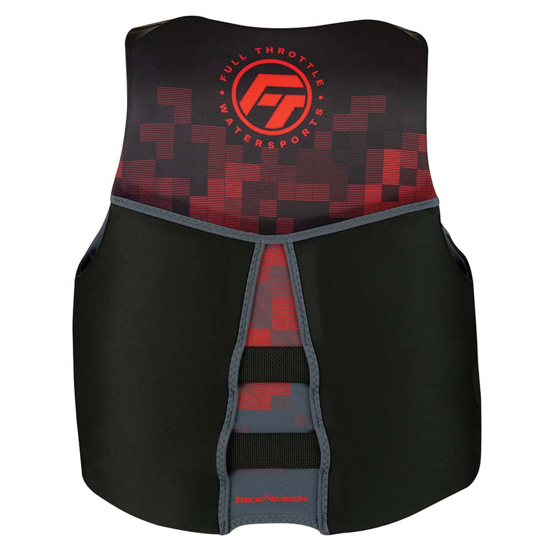 Load image into Gallery viewer, Full Throttle Mens RapidDry FlexBack Life Jacket  S  BlackRed 14250010002022
